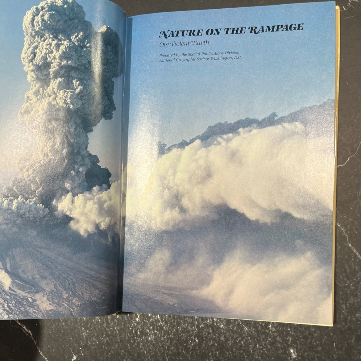 nature on the rampage our violent earth book, by National Geographic Society, 1986 Hardcover image 2