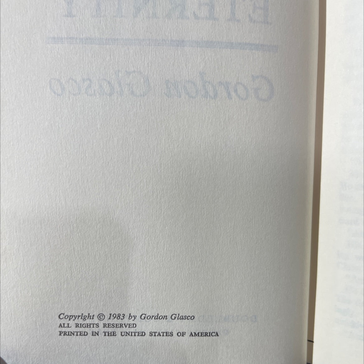 nature te ho the days of eternity book, by gordon glasco, 1983 Hardcover image 3