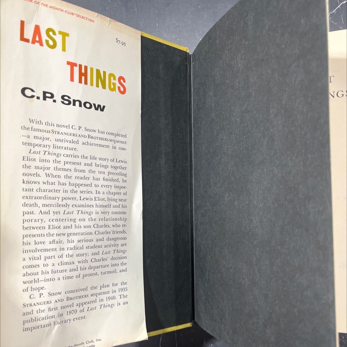 nce by c. p. snow book, by c. p. snow, 1970 Hardcover image 4