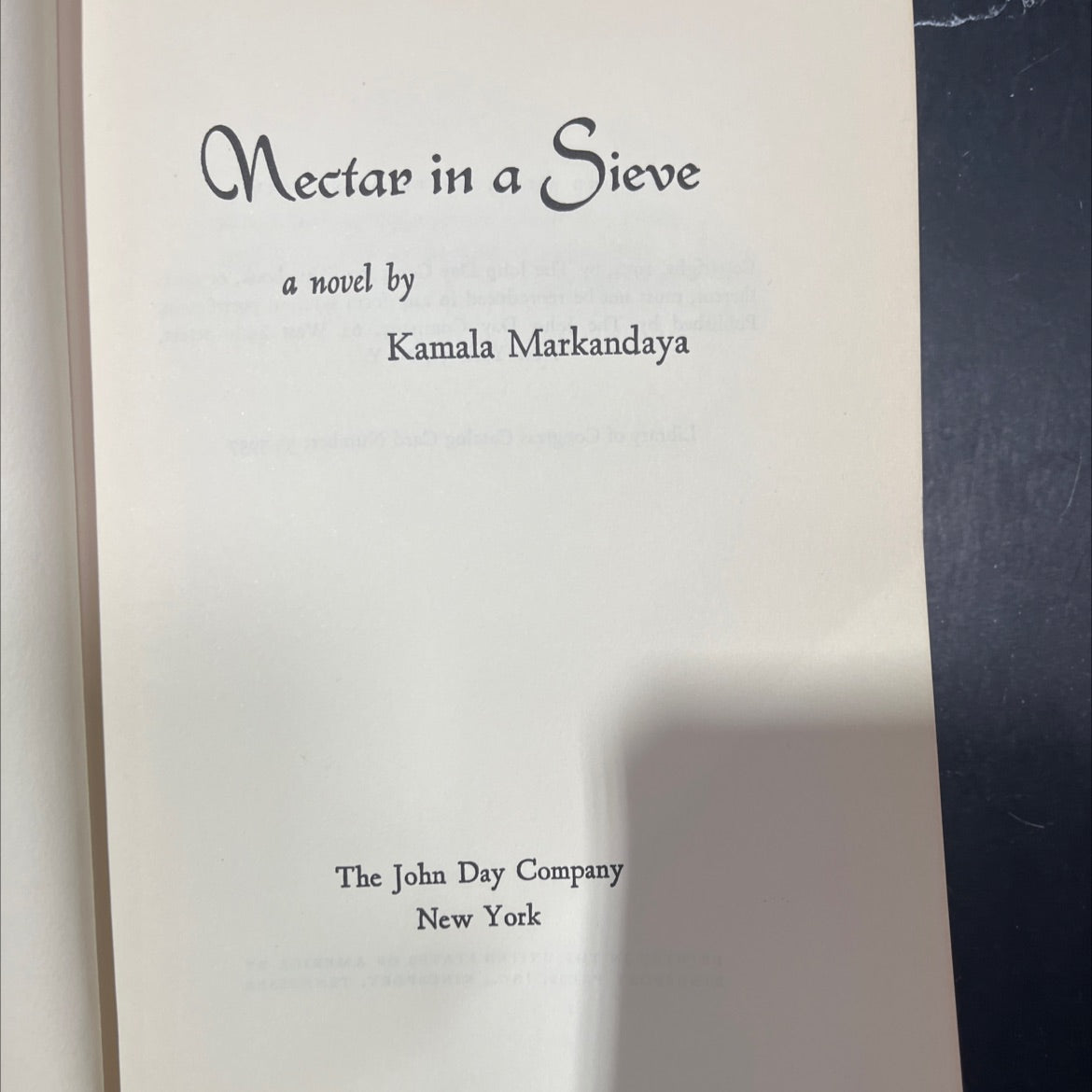 nectar book, by kamala markandaya, 1955 Hardcover image 2