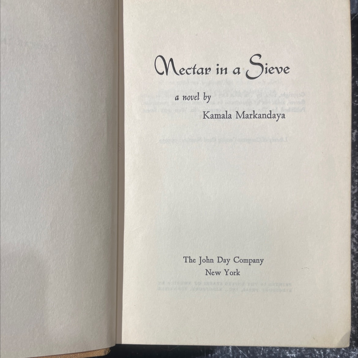 nectar book, by kamala markandaya, 1955 Hardcover image 2