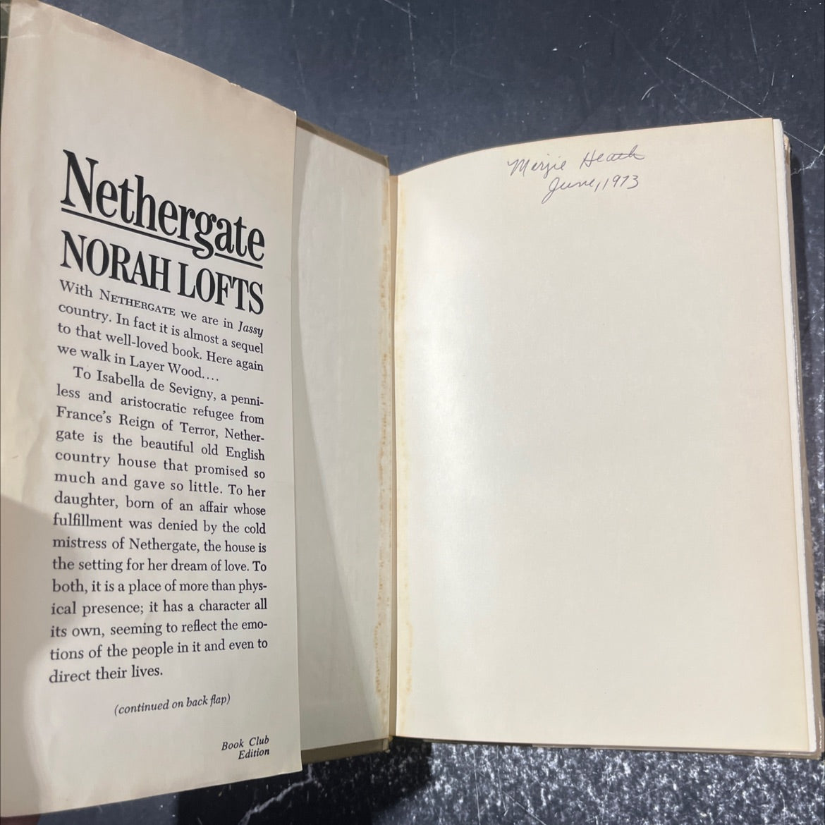 nethergate book, by Norah Lofts, 1973 Hardcover image 4