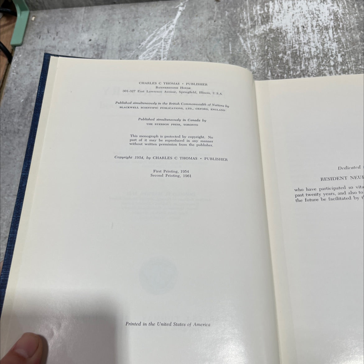 neurosurgery of infancy and childhood book, by franc d. ingraham, m.d., donald d. matson, m.d., 1961 Hardcover image 3