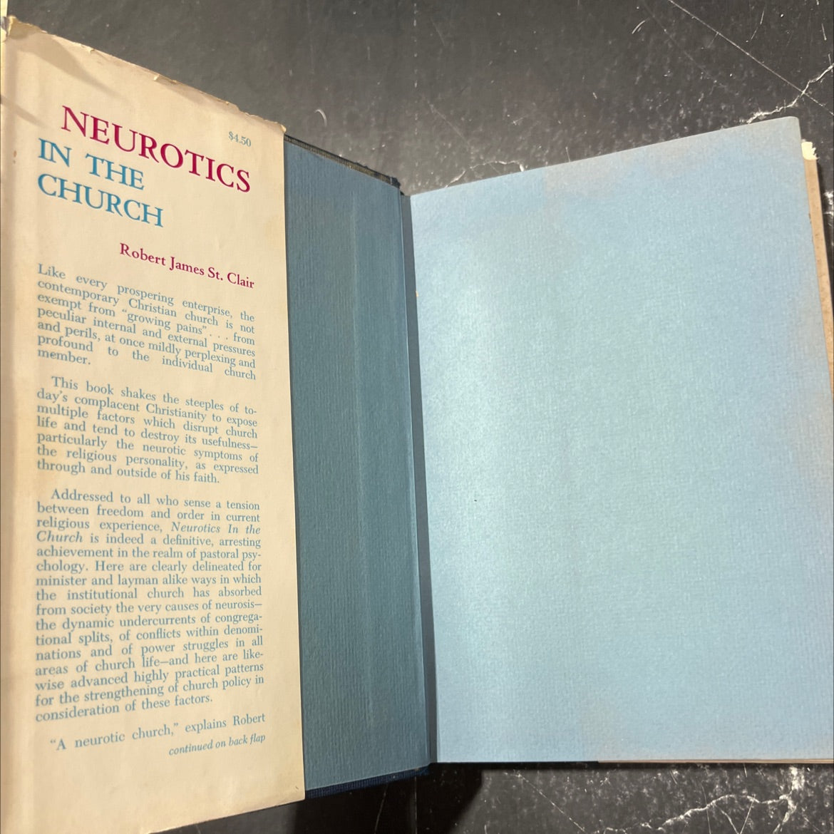neurotics in the church book, by robert james st. clair, 1963 Hardcover image 4