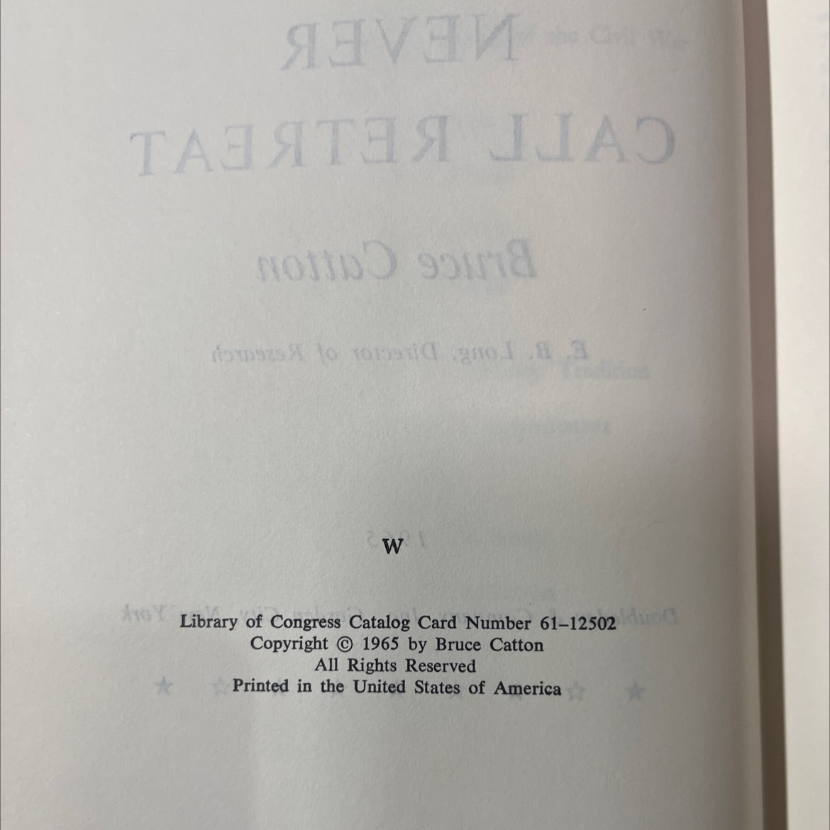 never call retreat book, by bruce catton, 1965 Hardcover image 3