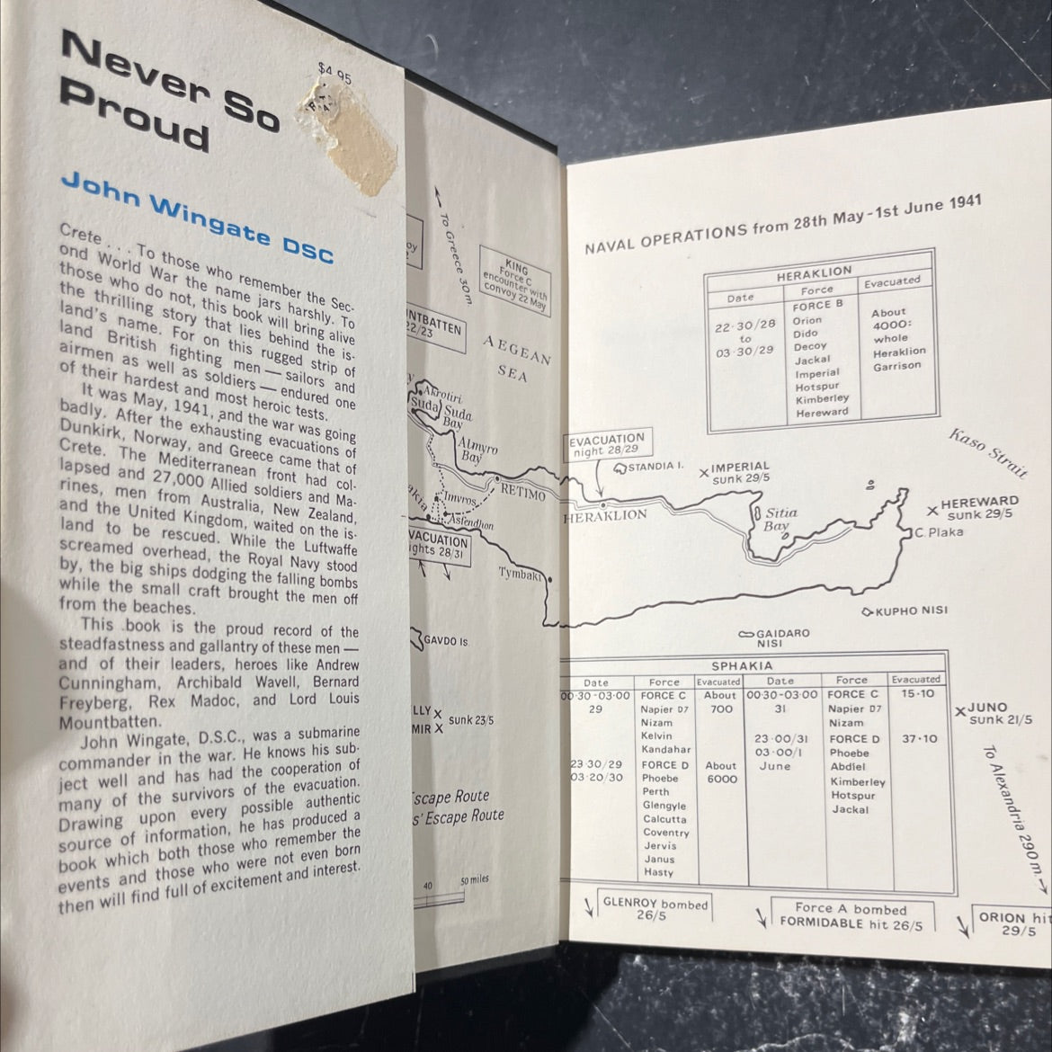 never so proud book, by john wingate, 1966 Hardcover image 4
