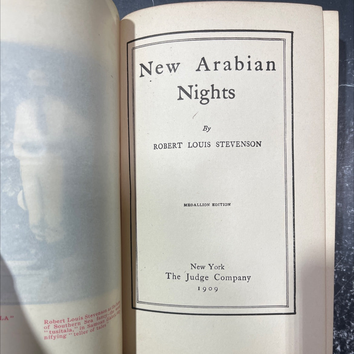 new arabian nights book, by robert louis stevenson, 1909 Hardcover image 2