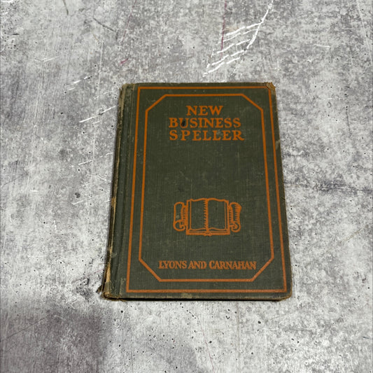 new business speller book, by chas. m. miller, 1924 Hardcover, Heavily Used image 1