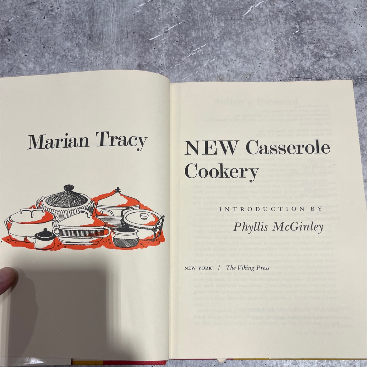 new casserole cookery book, by Marian Tracy, 1968 Hardcover image 2