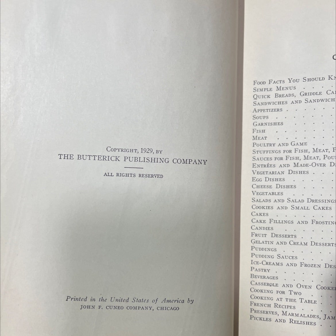 new delineator recipes book, by unknown, 1929 Hardcover image 3