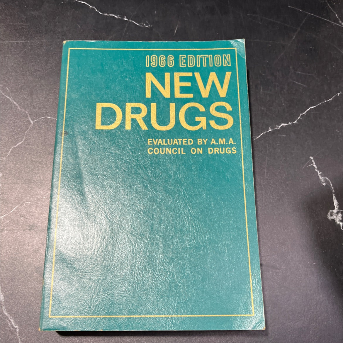 new drugs evaluated by the a.m.a. council on drugs book, by American Medical Association, 1966 Paperback, Vintage image 1