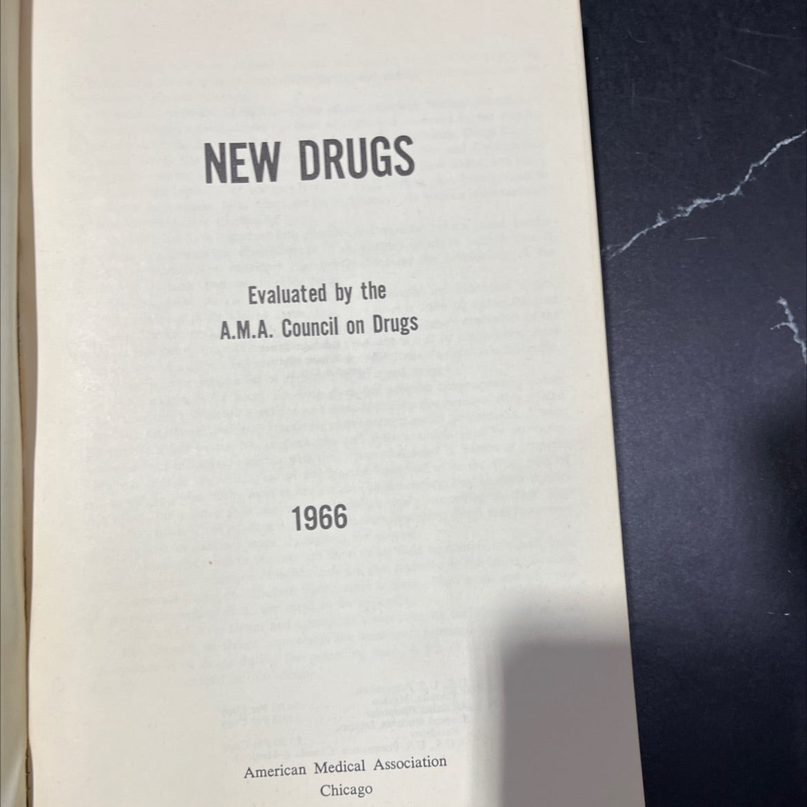 new drugs evaluated by the a.m.a. council on drugs book, by American Medical Association, 1966 Paperback, Vintage image 2