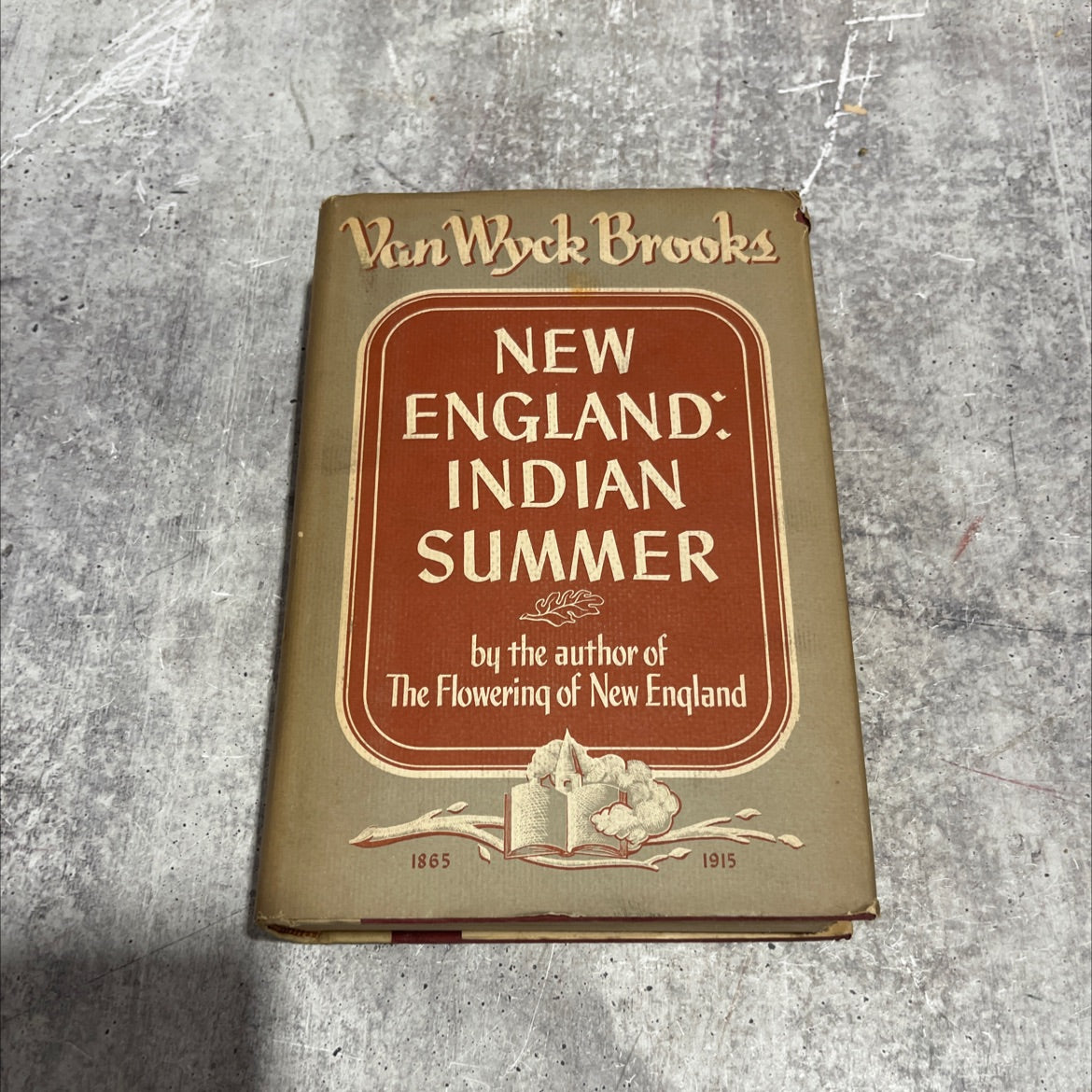 new england: indian summer, 1865-1915 book, by van wyck brooks, 1940 Hardcover image 1