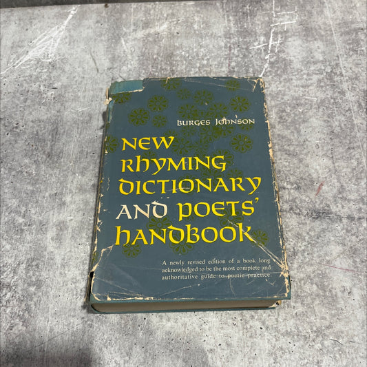 new rhyming dictionary and poets' handbook book, by Burges Johnson, 1981 Hardcover image 1