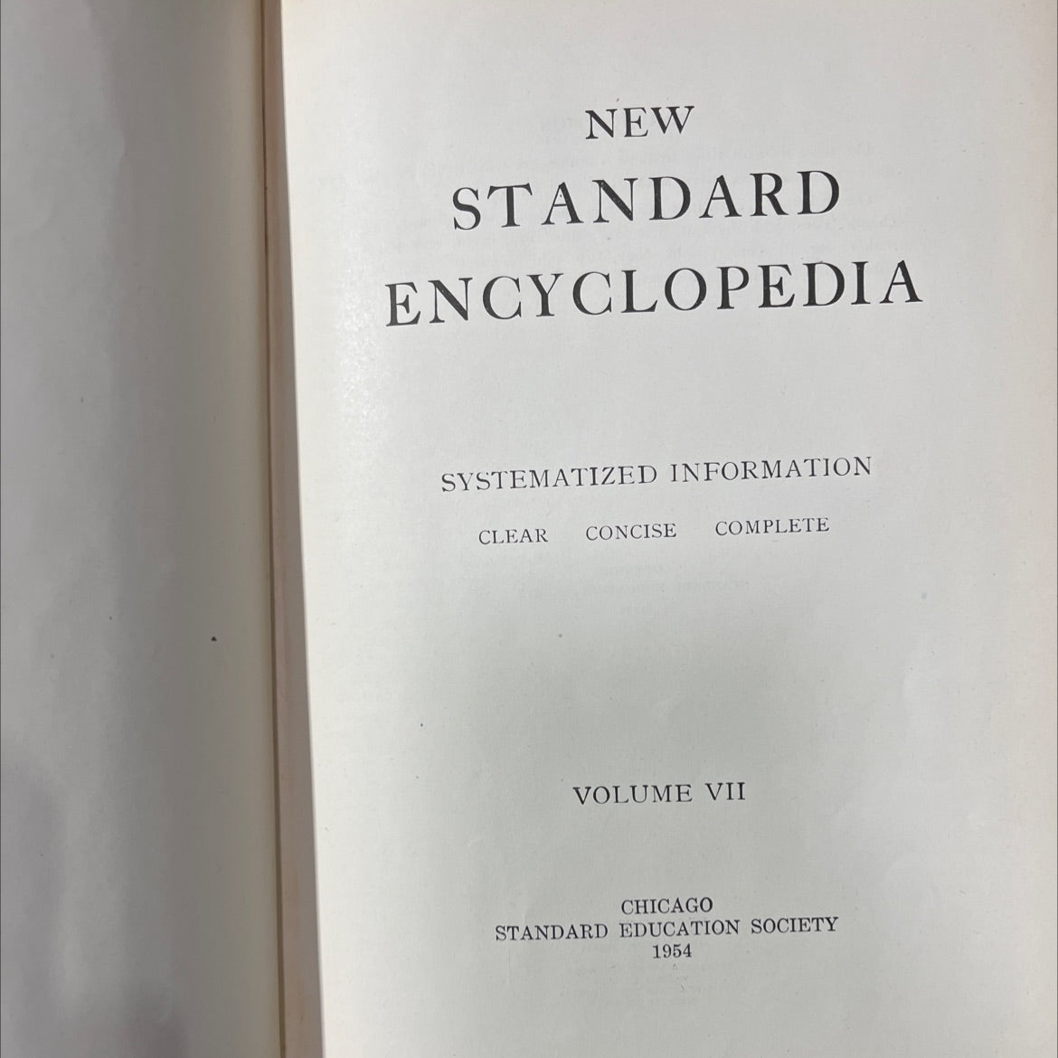new standard encyclopedia systematized information clear concise complete volume vii book, by standard education image 2
