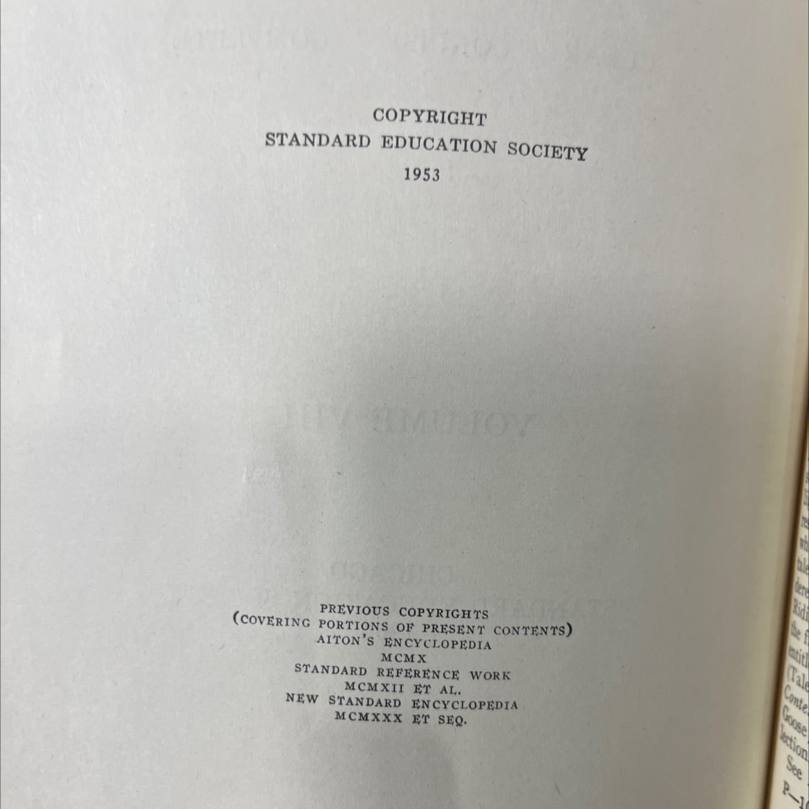 new standard encyclopedia systematized information clear concise complete volume viii book, by unknown, 1954 Hardcover image 3
