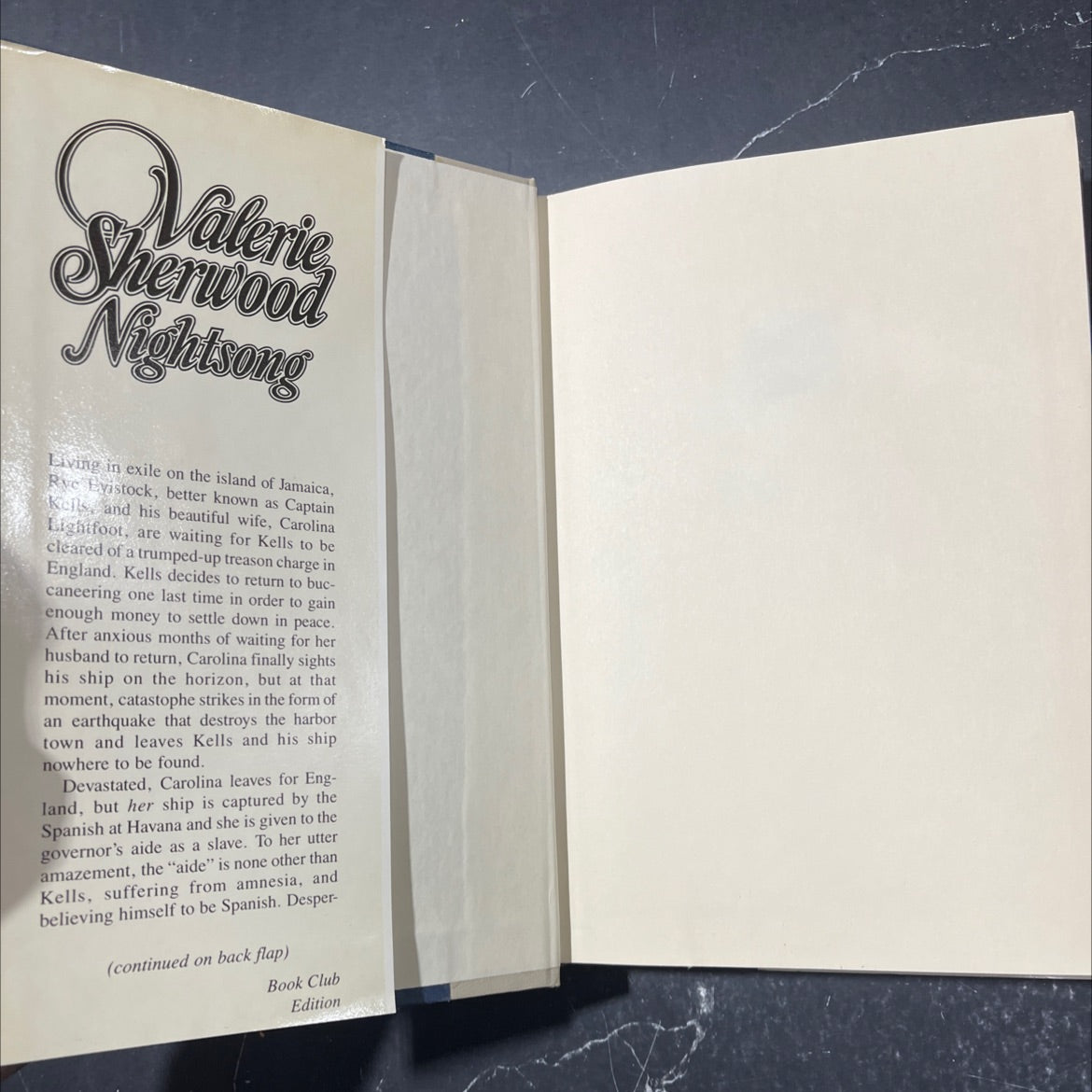 nightsong book, by valerie sherwood, 1986 Hardcover image 4