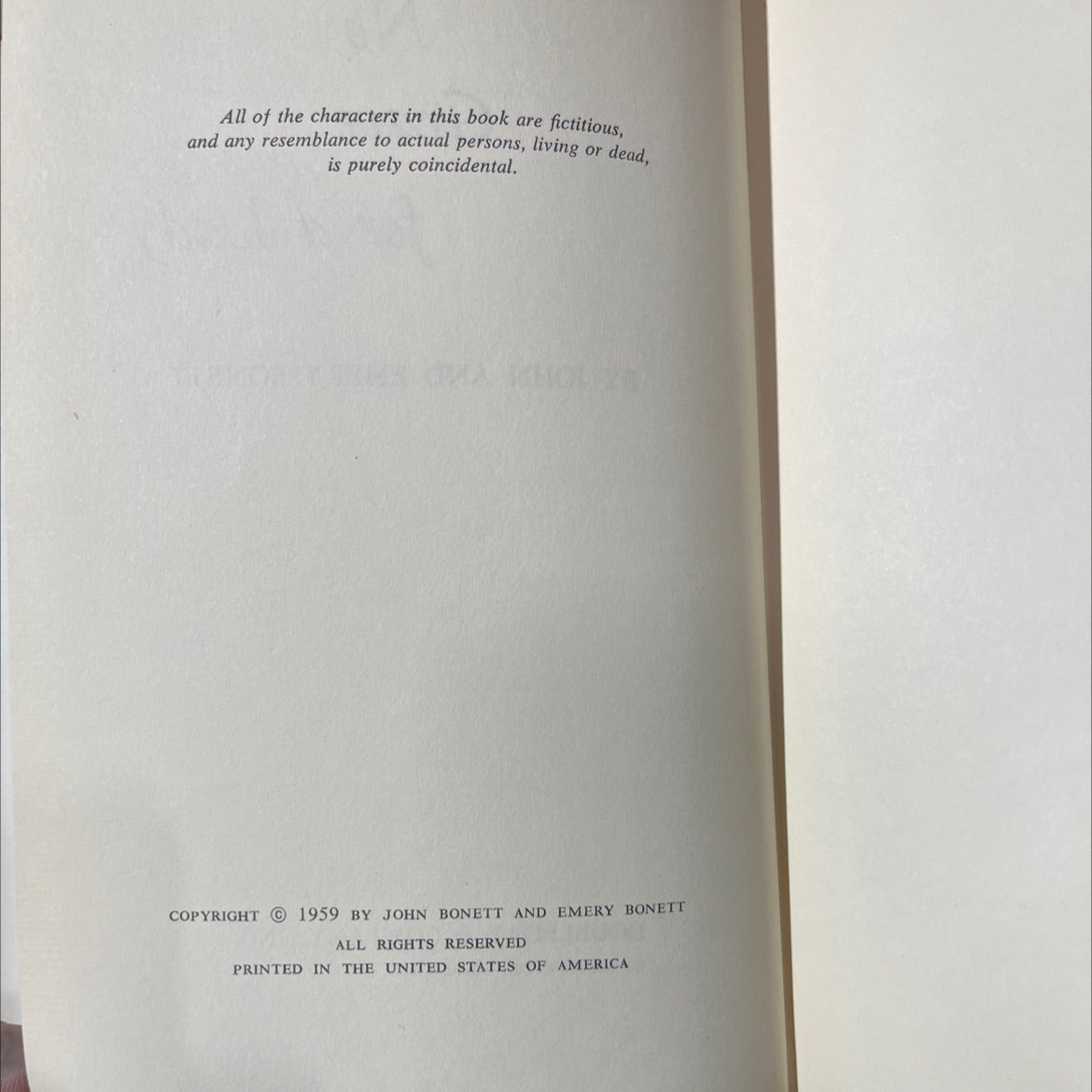 no grave for a lady book, by john and emery bonett, 1959 Hardcover image 3