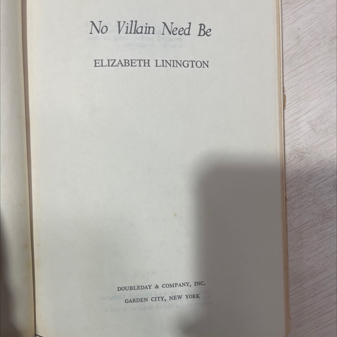 no villain need be book, by elizabeth linington, 1979 Hardcover, Vintage image 2