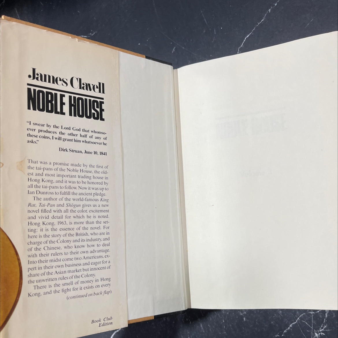 noble house book, by James Clavell, 1981 Hardcover image 4