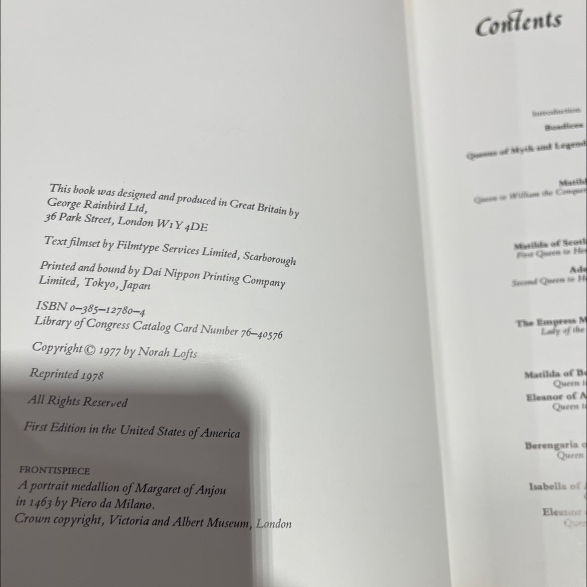 norah lofts queens of england book, by Norah Lofts, 1977 Hardcover image 3