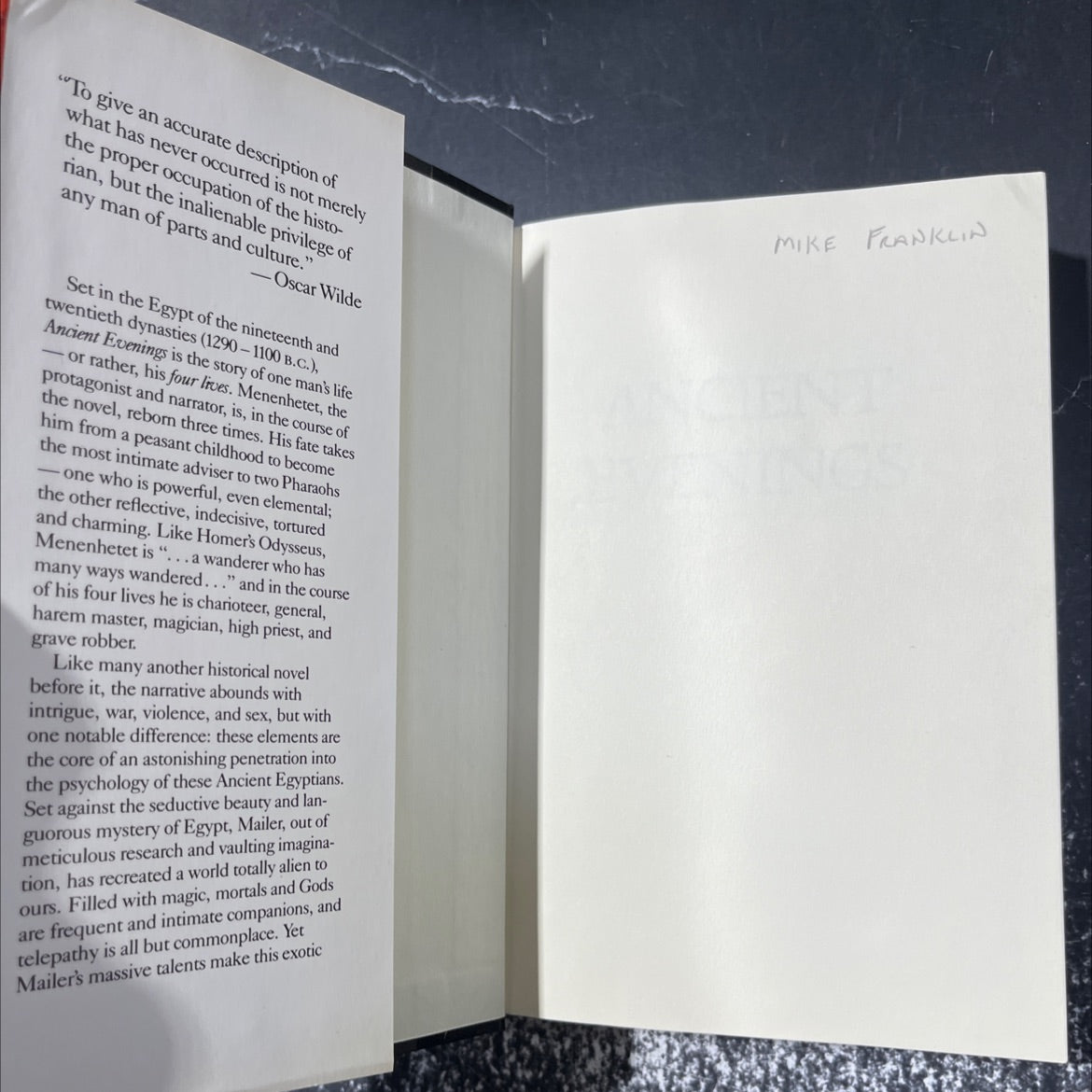 norman mailer evenings book, by norman mailer, 1983 Hardcover image 4