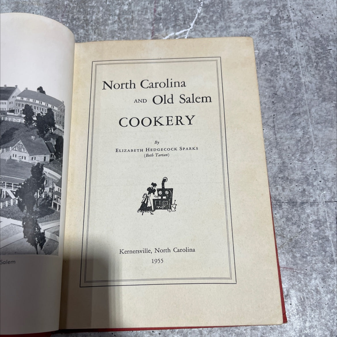 north carolina and old salem cookery book, by elizabeth hedgecock sparks, 1955 Hardcover image 2