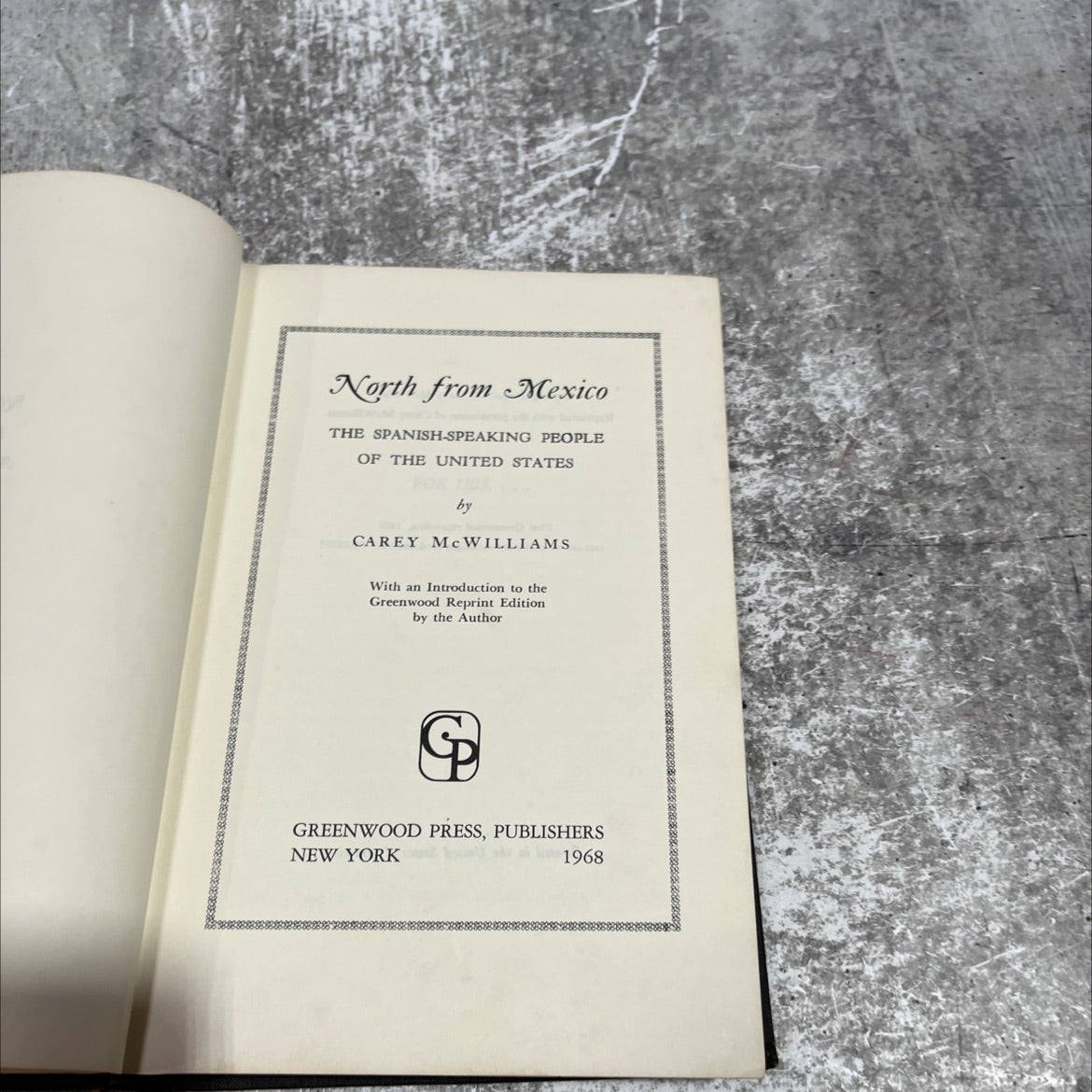 north from mexico the spanish-speaking people of the united states book, by carey mcwilliams, 1968 Hardcover image 2