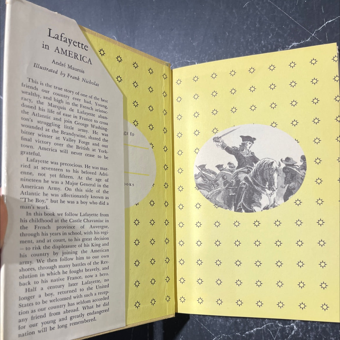 north star books lafayette in america book, by andré maurois, 1960 Hardcover image 4