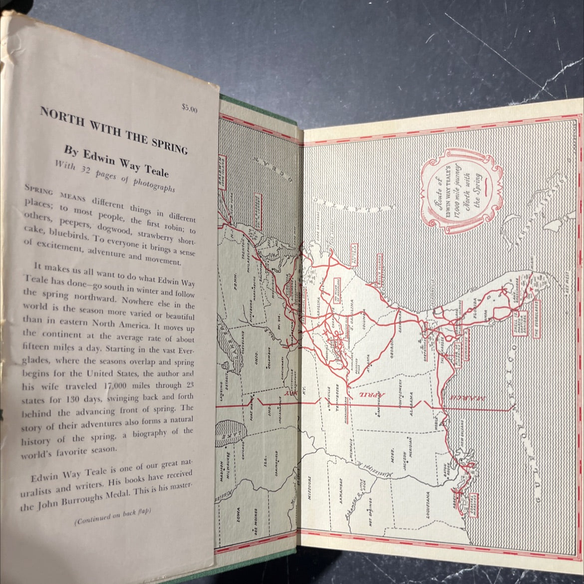 north with the spring book, by edwin way teale, 1951 Hardcover image 4