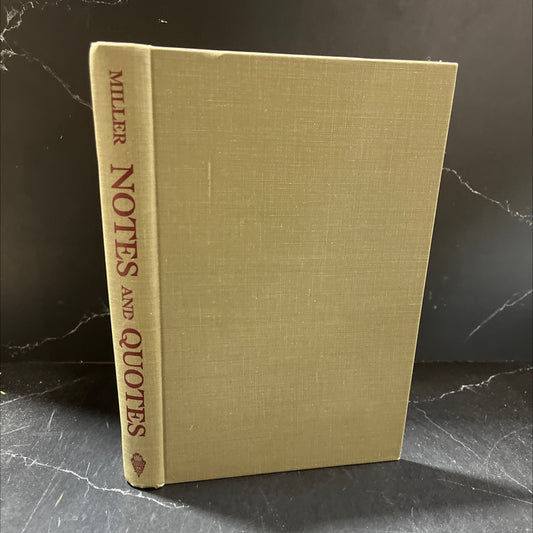 notes and quotes for church speakers book, by milburn h. miller, 1960 Hardcover image 1