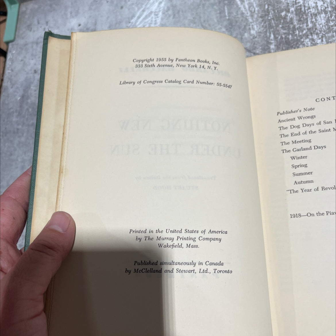 nothing new under the sun book, by riccardo bacchelli, 1955 Hardcover image 3