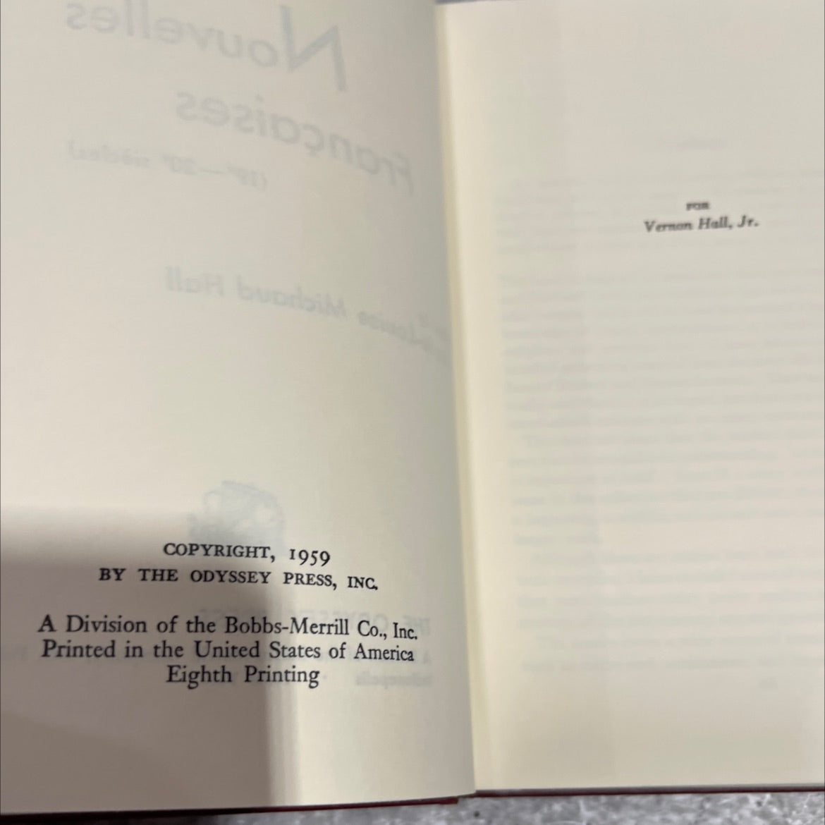 nouvelles françaises (19-20° siècles) book, by unknown, 1959 Hardcover image 3