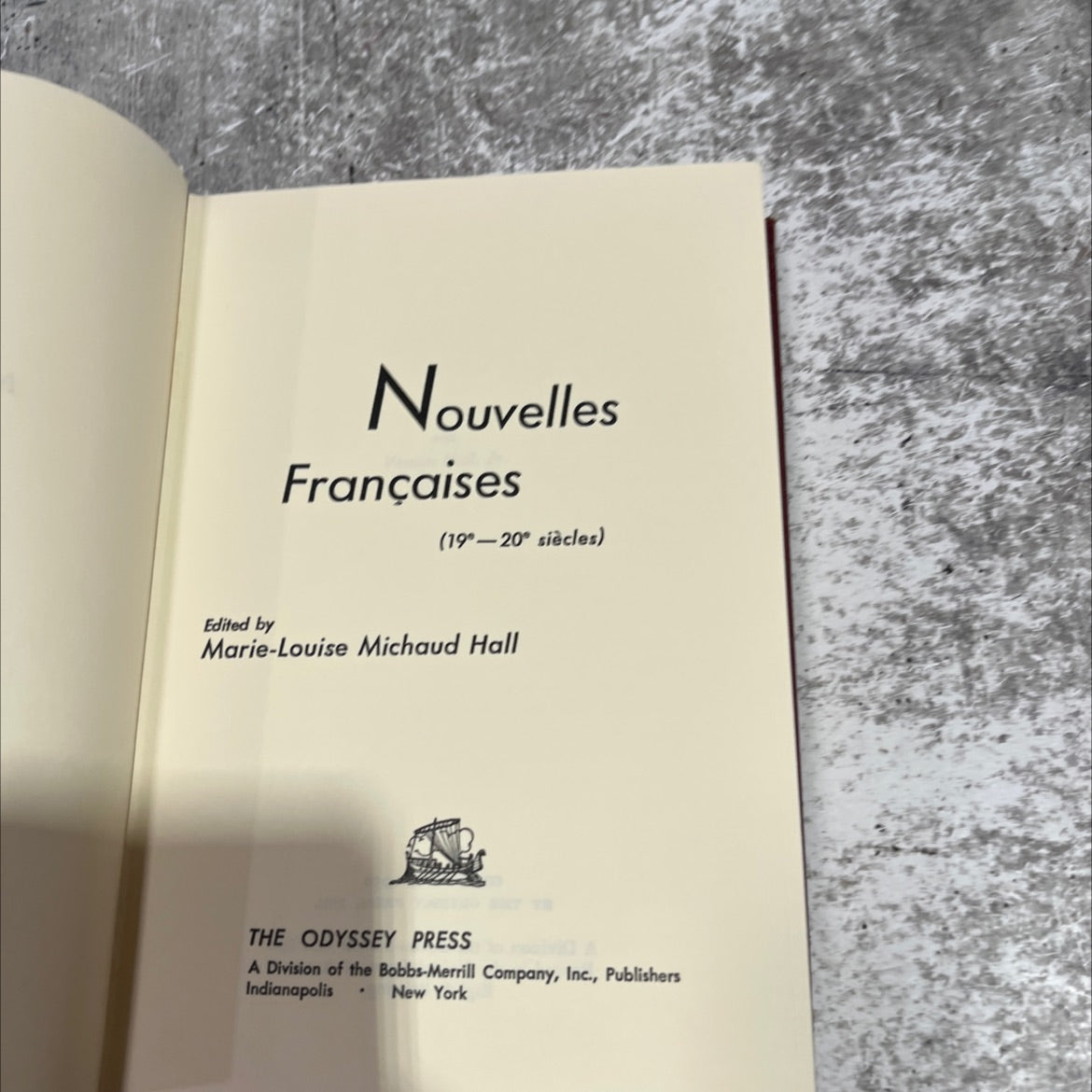 nouvelles françaises (19-20° siècles) book, by unknown, 1959 Hardcover image 2