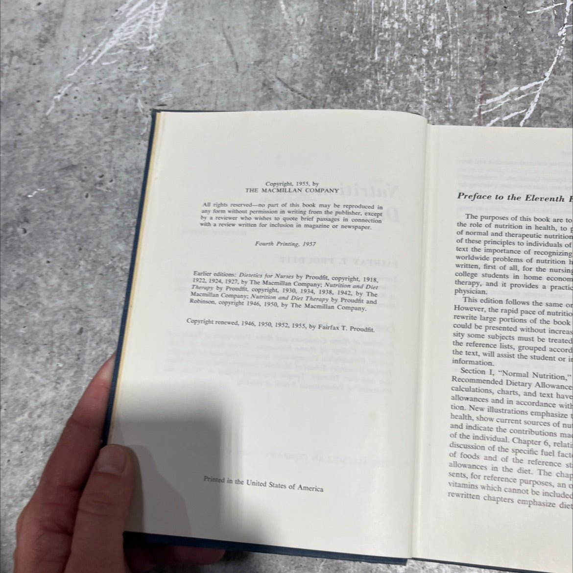 nutrition and diet therapy book, by fairfax t. proudfit, corinne h. robinson, 1957 Hardcover image 3