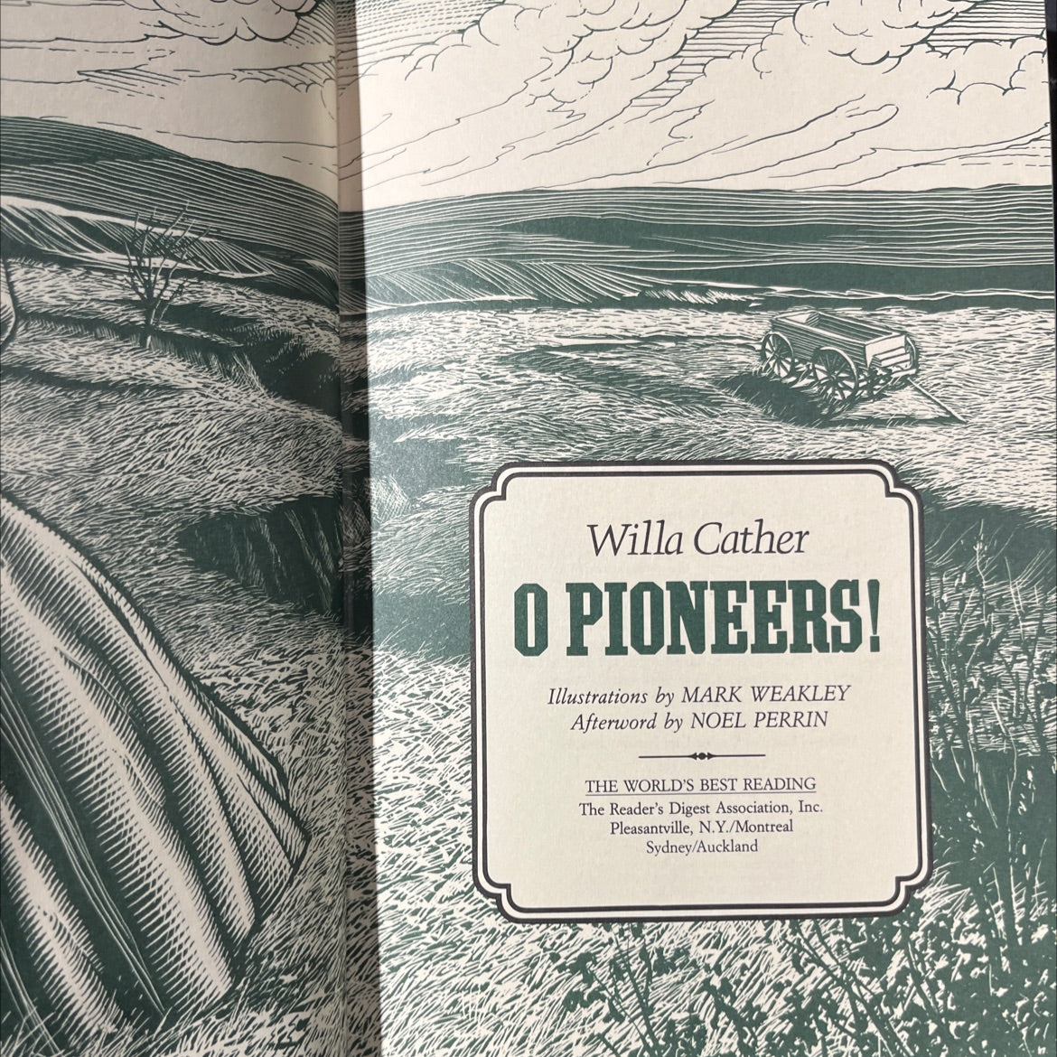 o pioneers! book, by Willa Cather, 1990 Hardcover image 2