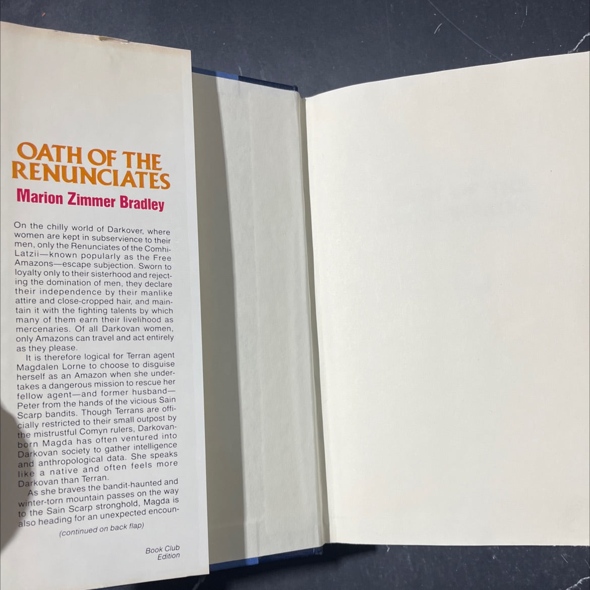 oath of the renunciates book, by Marion Zimmer Bradley, 1983 Hardcover image 4