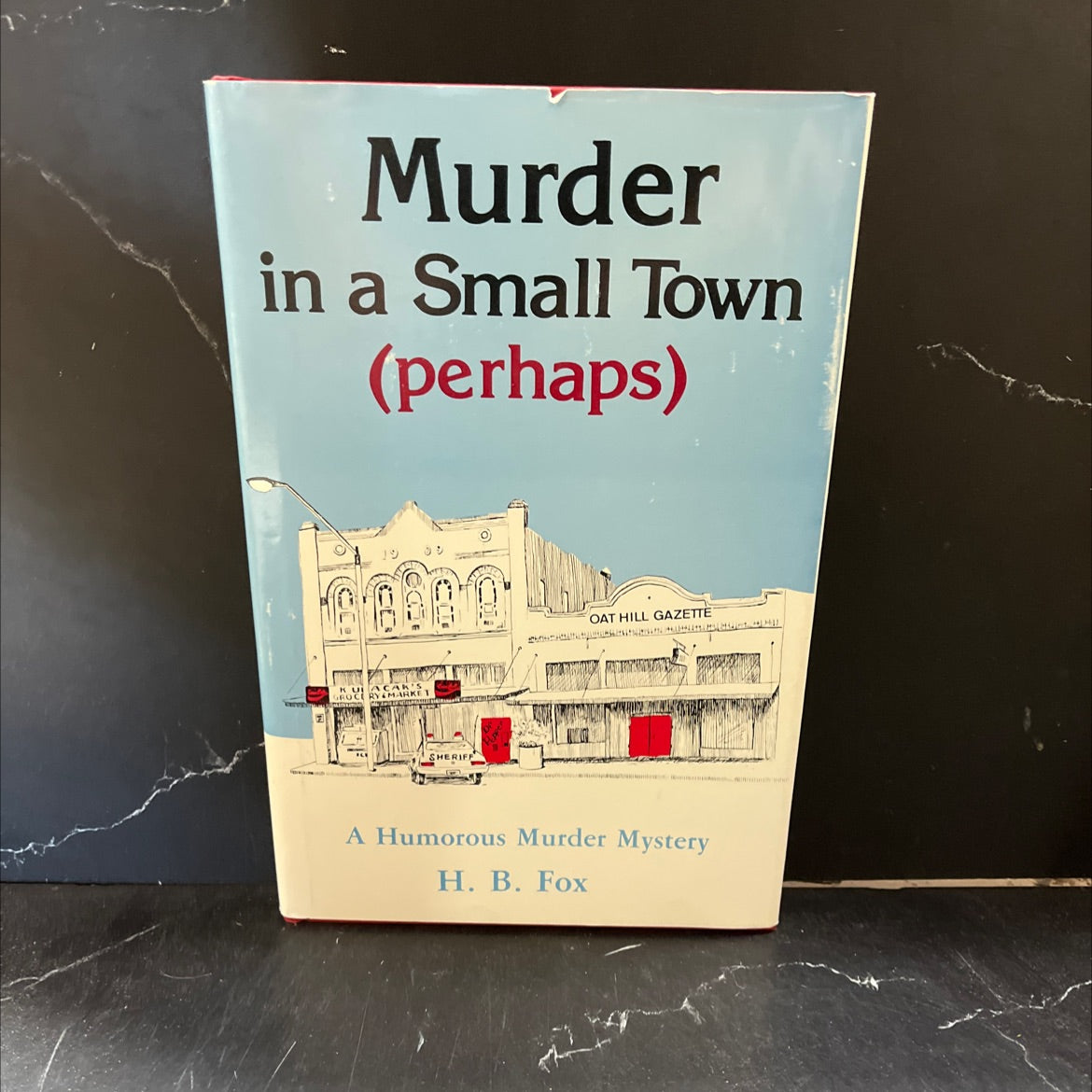 obium murder in a small town (perhaps) book, by H. B. Fox, 1983 Hardcover image 1