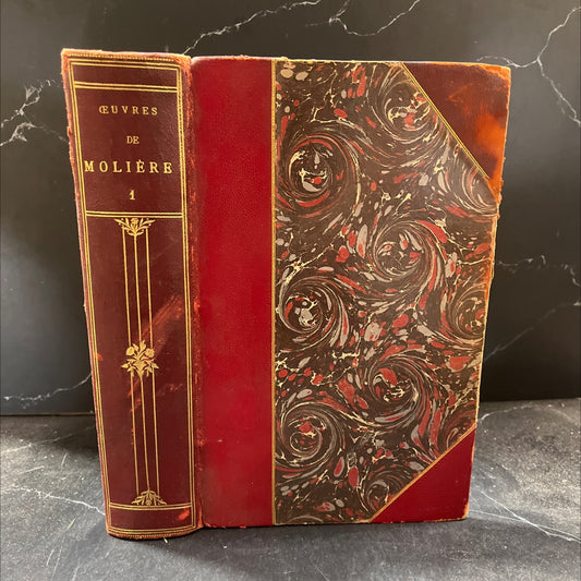 oeuvres complètes de molière book, by molière, 1970 Leather image 1