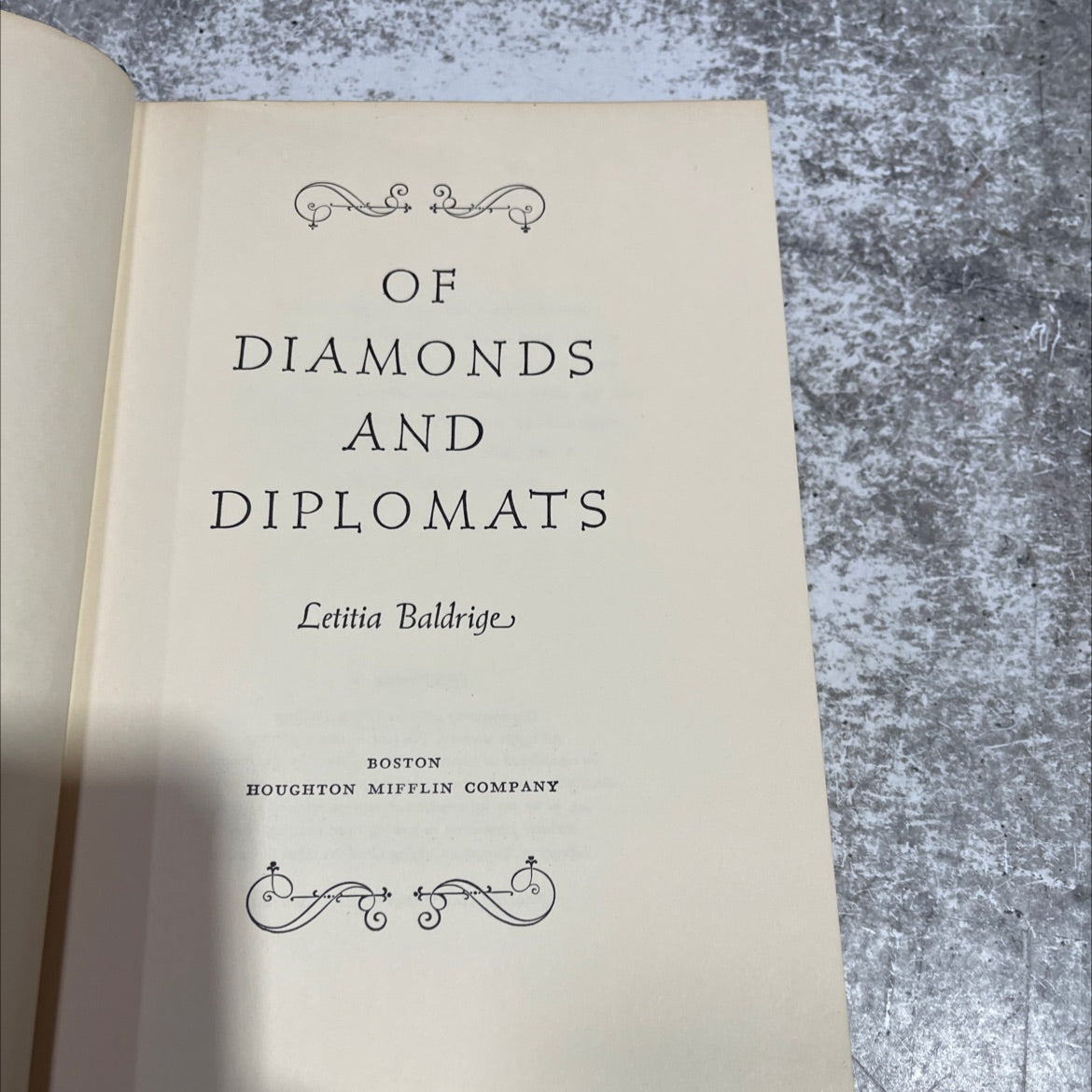 of diamonds and diplomats book, by Letitia Baldrige, 1968 Hardcover image 2