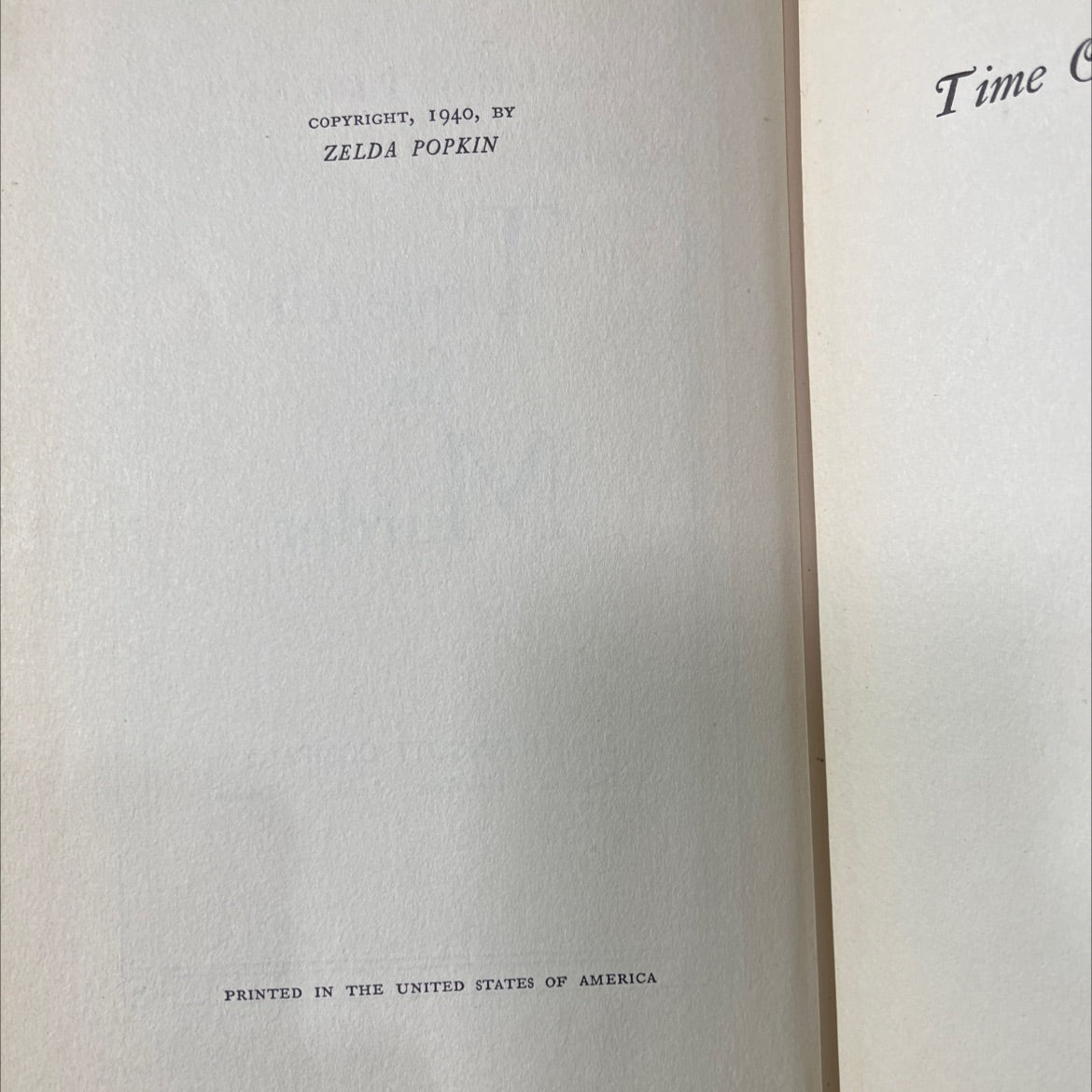 of hite gardenia book, by zelda popkin, 1940 Hardcover image 3