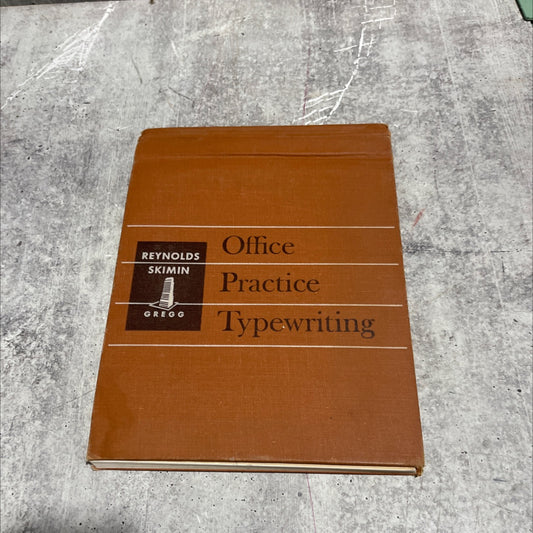 office practice typewriting book, by helen reynolds, eleanor skimin, 1954 Hardcover image 1