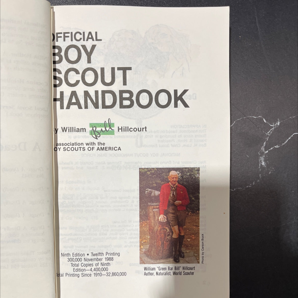 official boy scout handbook book, by william \"green bar bill\" hillcourt, 1988 Paperback image 2
