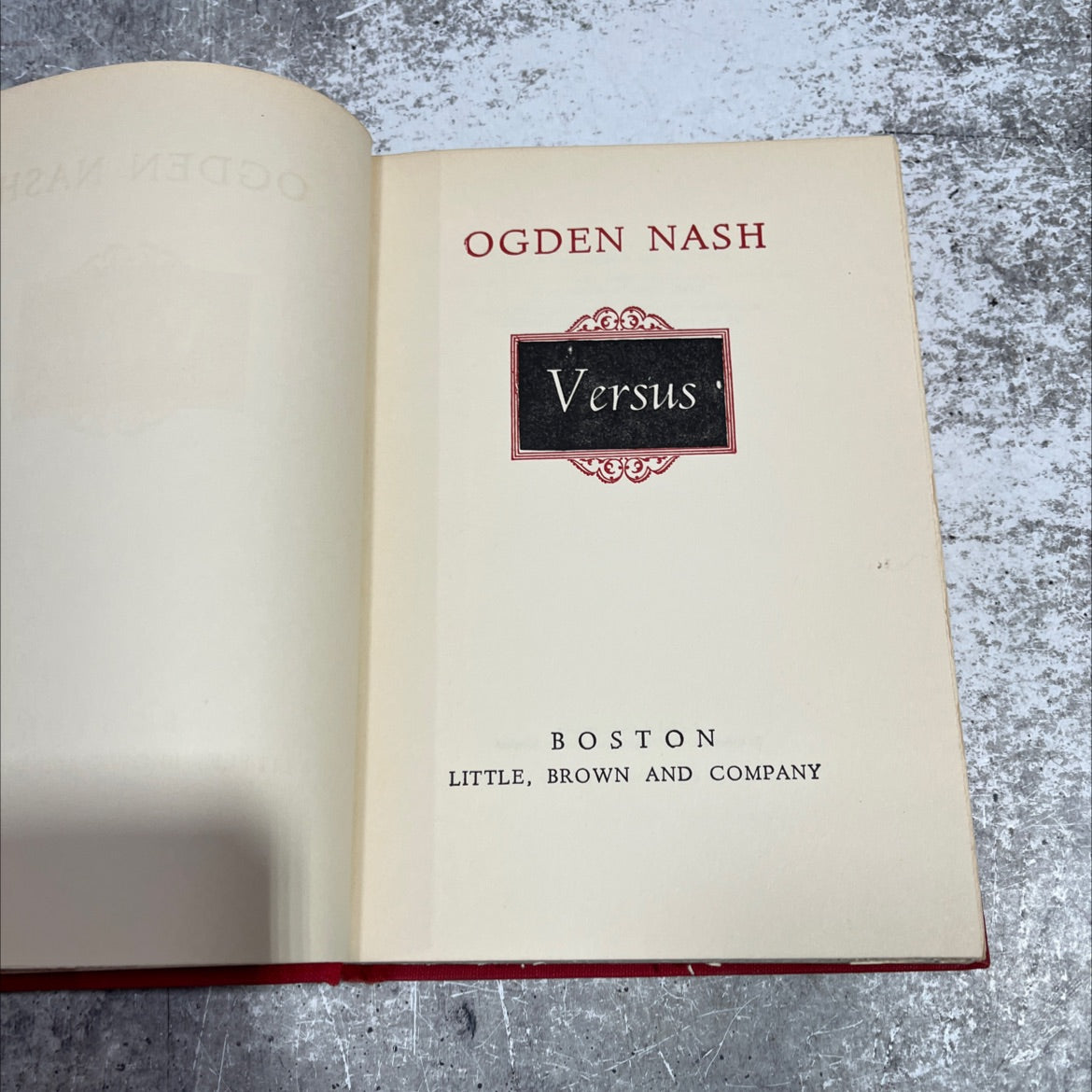 ogden nash versus boston book, by ogden nash, 1949 Hardcover image 2