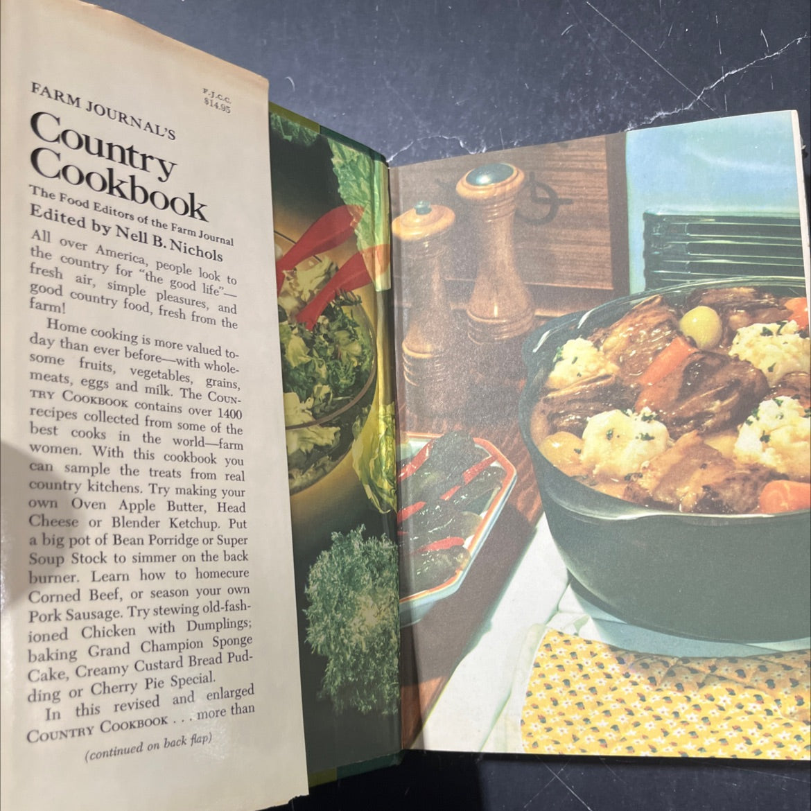 ok farm journal's country cookbook book, by nell b. nichols, 1972 Hardcover image 4