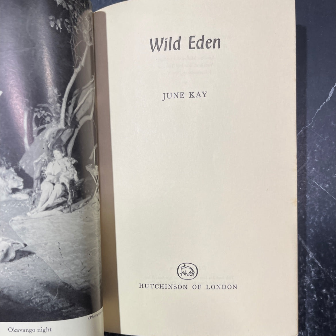 okavango night wild eden book, by june kay, 1964 Hardcover image 2