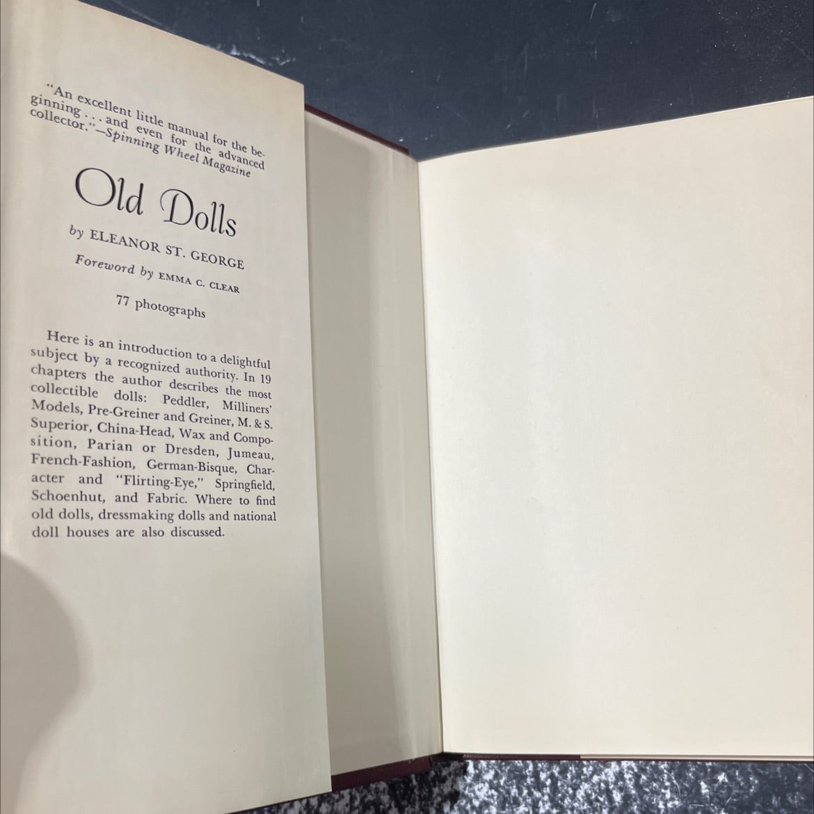 old dolls book, by Eleanor St. George, 1970 Hardcover image 4