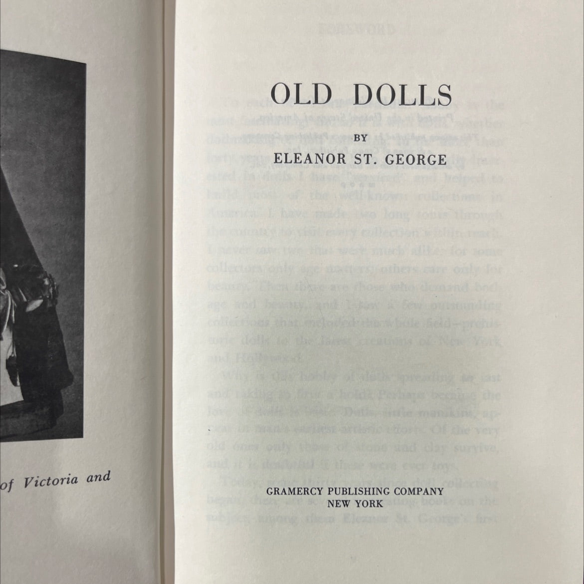 old dolls book, by Eleanor St. George, 1970 Hardcover image 2