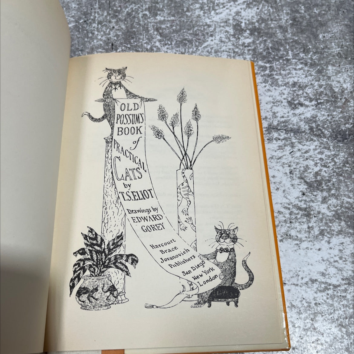 old possum's book of practical cats book, by t. s. eliot, 1982 Hardcover image 2