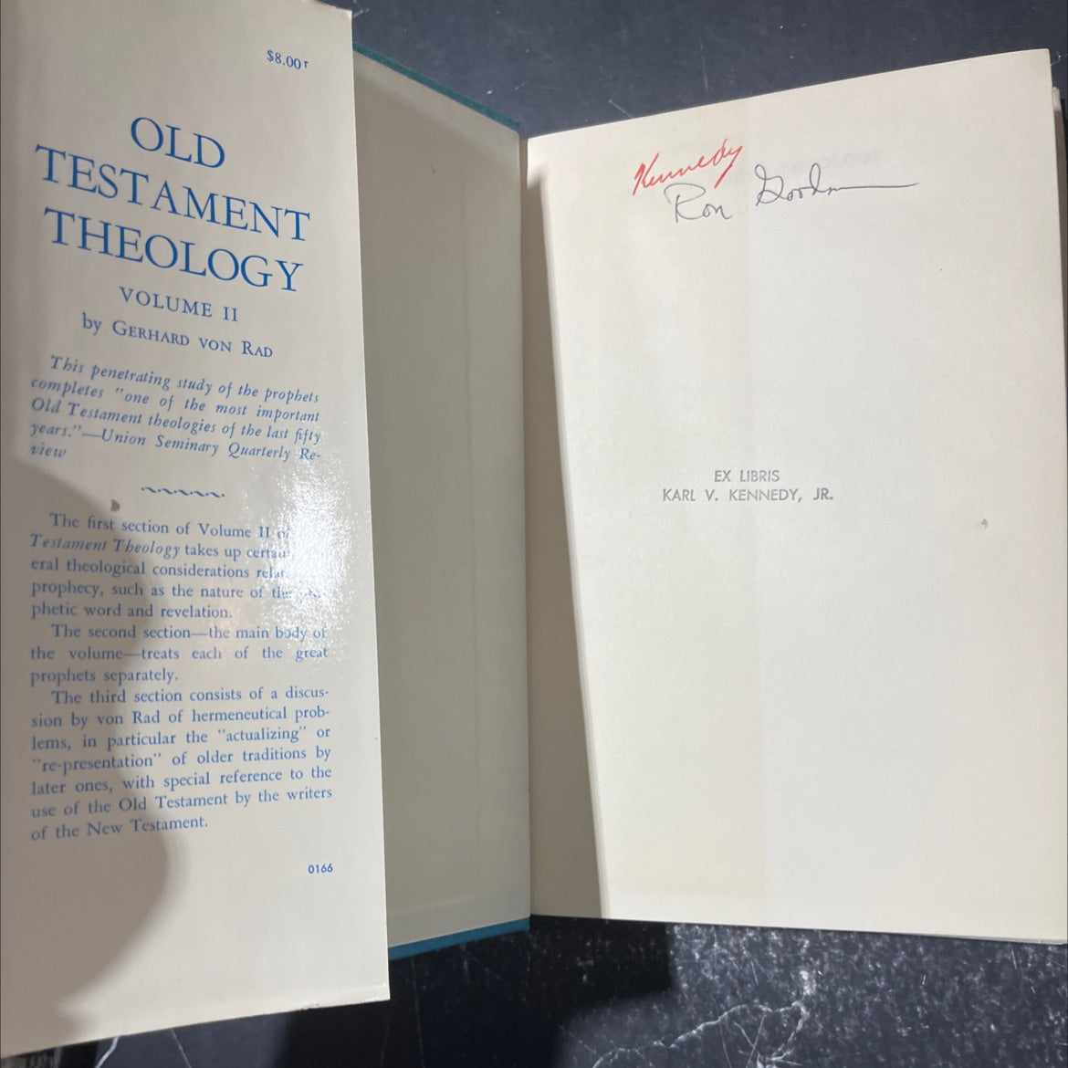 old testament theology volume ii the theology of israel's prophetic traditions book, by gerhard von rad, 1965 Hardcover image 4